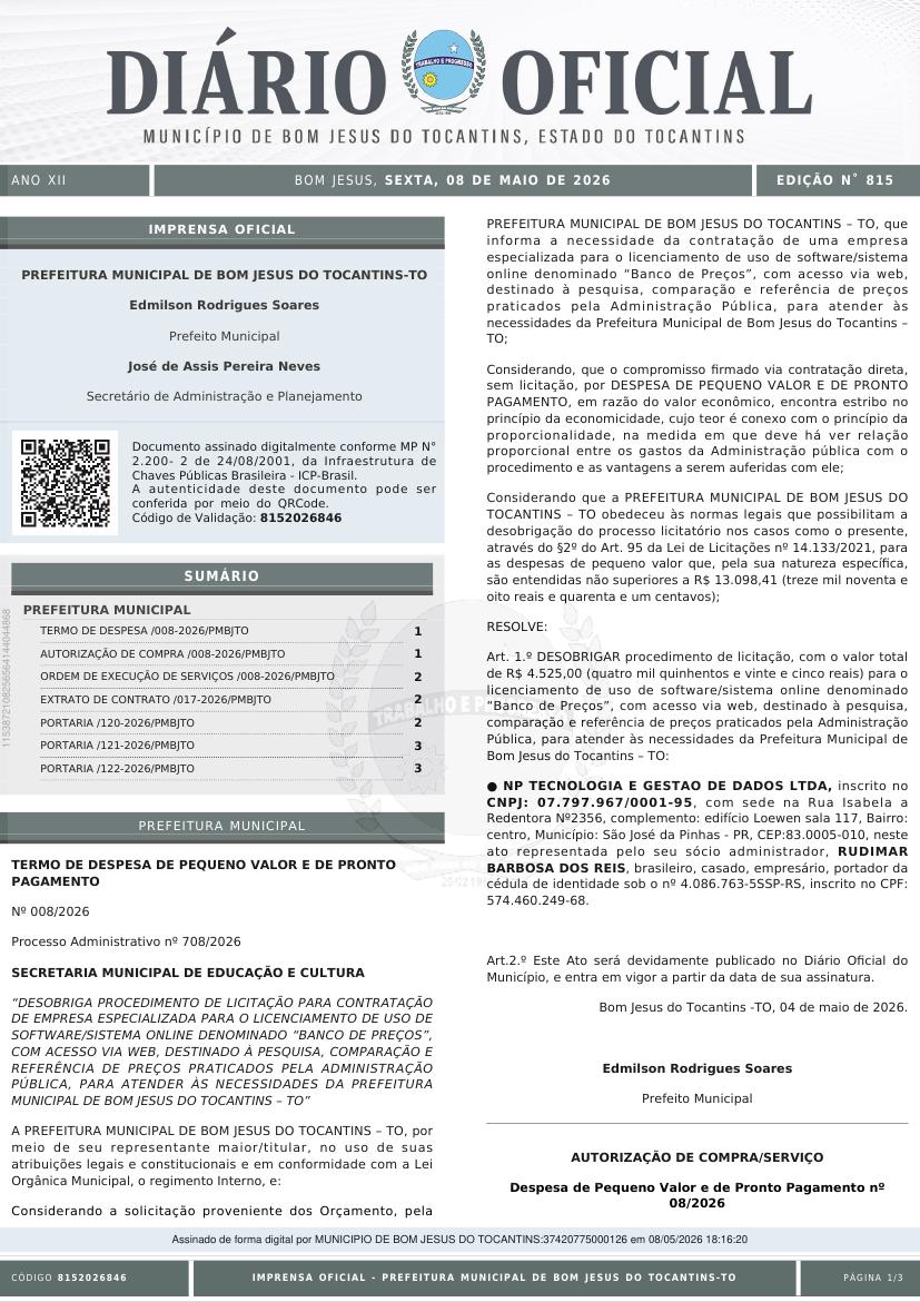 Capa da edição
