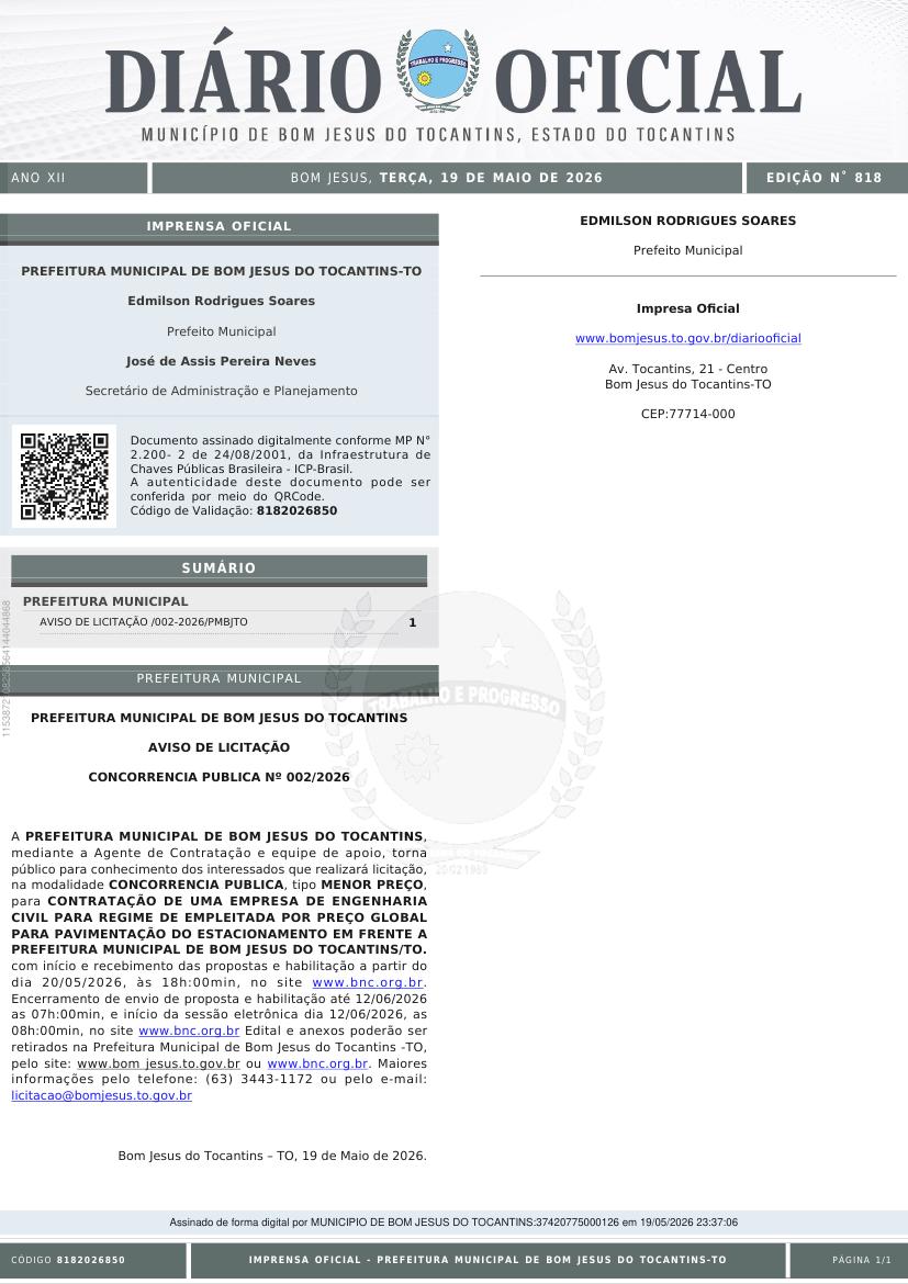 Capa da edição