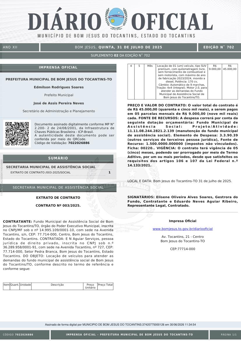 Capa da edição
