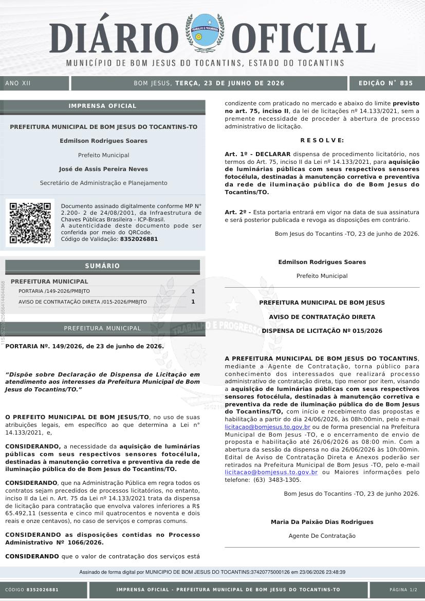 Capa da edição