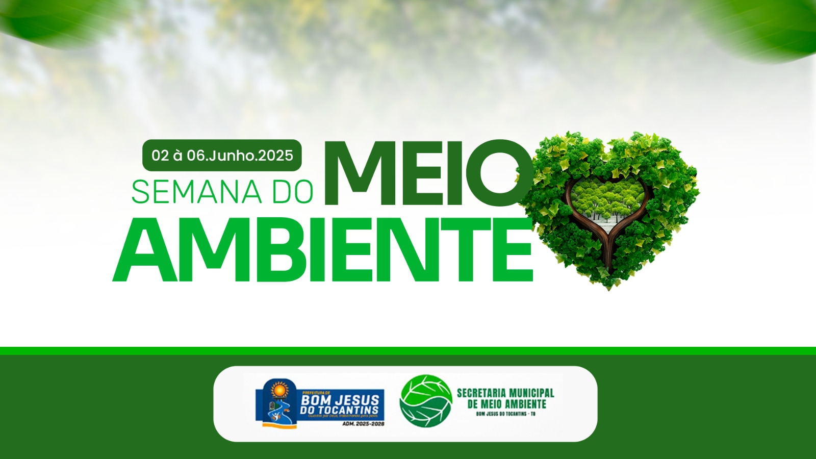 Semana do Meio Ambiente é marcada por ações educativas e de limpeza em Bom Jesus do Tocantins