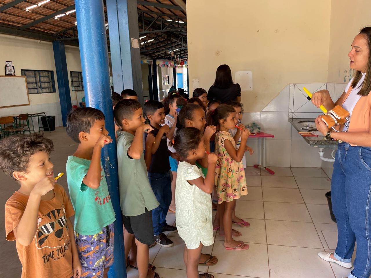 Prefeitura de Bom Jesus do Tocantins realiza ações de saúde bucal nas escolas da rede municipal