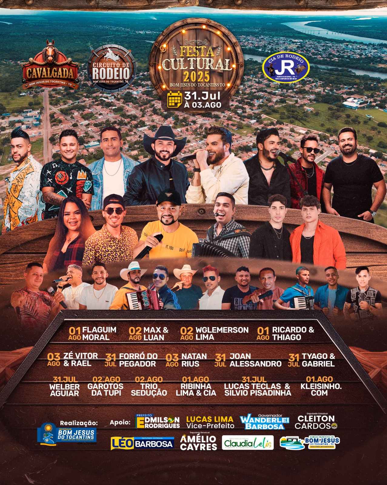 A  7ª edição da Festa Cultural de Bom Jesus do Tocantins-TO celebrou tradição, cultura e lazer com grande público e programação diversificada