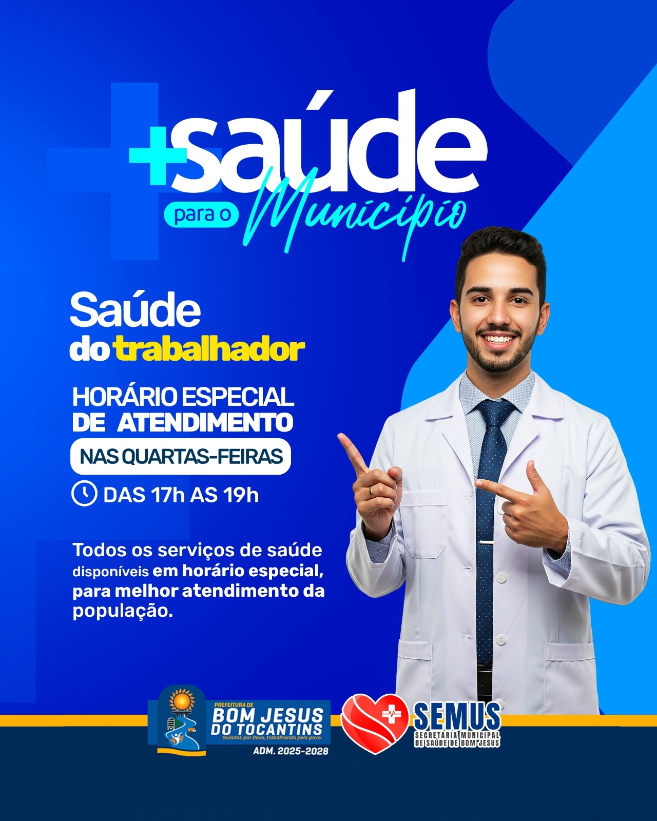 Saúde do Trabalhador passa a contar com horário especial em Bom Jesus do Tocantins