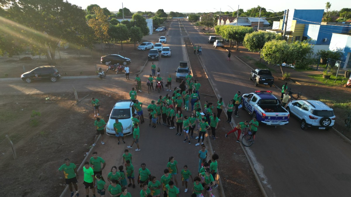 Corrida Maio Laranja “Faça Bonito” mobiliza comunidade em defesa das crianças e adolescentes em Bom Jesus do Tocantins